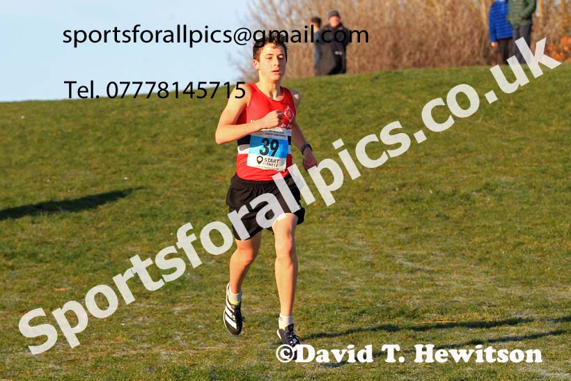 Boys under-13s, 2022 North Eastern Cross Country Champs., Temple Park, South Shields.  Photo: David T. Hewitson/Sports for All Pics